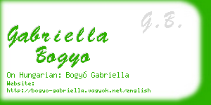 gabriella bogyo business card