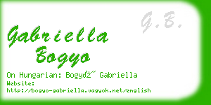 gabriella bogyo business card